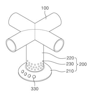 다방향 송풍 장치 The electric fan sending wind at a variety of angles