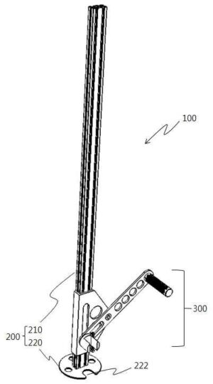 작물 지주대 인발기(Drawing device for a farm produce support)