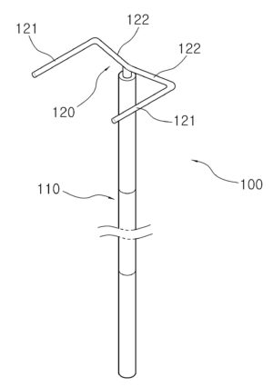 화물보호아대의 설치기구 Device for installing goods protecter