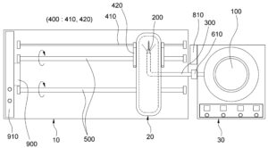 타이어 펑크 방지 실링액의 도포시스템 coating system of liquefied sealing resin for preventing tire puncture
