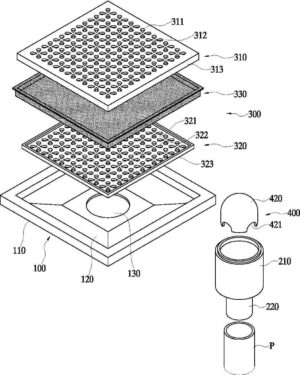 배수구 덮개를 포함하는 배수 설비 drainage equipment with drain cover