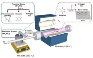 저압 화학기상증착방법을 이용한 단일층의 육방정계 질화붕소의 제조방법 Preparation method of single layer hexagonal boron nitride using low-pressure chemical vapor deposition method