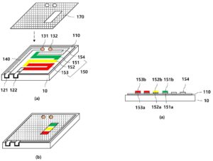 스티커형 배터리 충전량 확인 장치 Sticker type device for checking state of charge of a battery