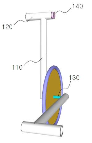 핸들을 이용한 잠금장치를 가진 자전거