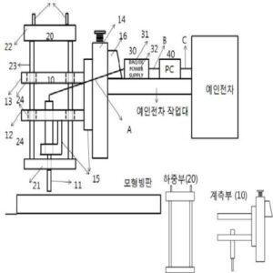 모형빙판 처짐 계측 방법