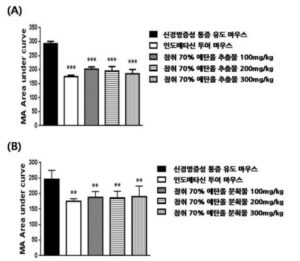 참취 추출물을 유효성분으로 포함하는 신경병증성 통증 예방 또는 치료용 조성물