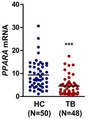 PPAR-α를 포함하는 결핵 진단용 바이오마커 조성물