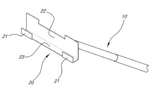 화물 보호용 아대의 설치기구 Device for installing of guard for goods protecter