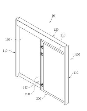 슬라이딩 및 회전개폐가 가능한 자동문(automatic door with slide and rotation opening type)