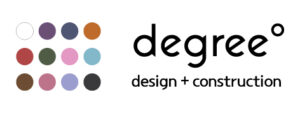 degree˚ design + construction(제 20류: 가구 및 42류:가구용 루스커버선택에 관한 상담업(실내디자인업), 가구용 직물 선택에 관한 상담업(실내디자인업) 등)