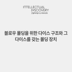 블로우 몰딩을 위한 다이스 구조와 그 다이스를 갖는 몰딩 장치
