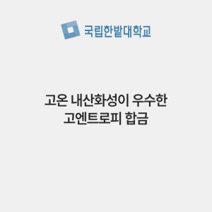 고온 내산화성이 우수한 고엔트로피 합금