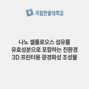 나노 셀룰로오스 섬유를 유효성분으로 포함하는 친환경 3D 프린터용 광경화성 조성물