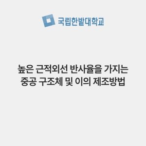 높은 근적외선 반사율을 가지는 중공 구조체 및 이의 제조방법