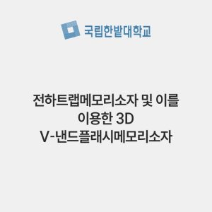 전하트랩메모리소자 및 이를 이용한 3D V-낸드플래시메모리소자