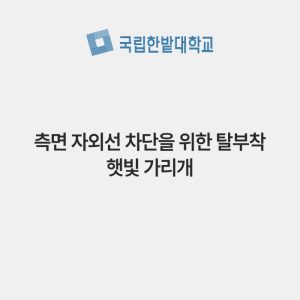 측면 자외선 차단을 위한 탈부착 햇빛 가리개